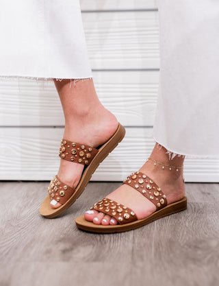 Double Take Sandal - Cognac - Bray and Em Boutique