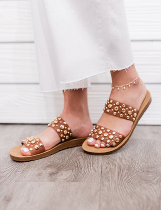 Double Take Sandal - Cognac - Bray and Em Boutique