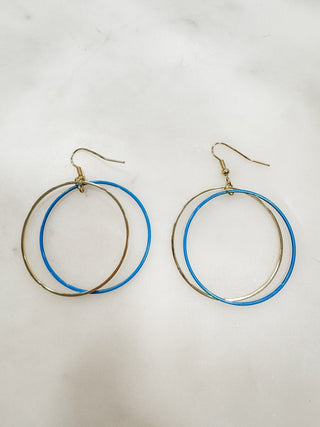 Dreamy Look Double Hoop Earrings - Bray and Em Boutique