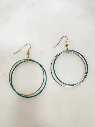 Dreamy Look Double Hoop Earrings - Bray and Em Boutique