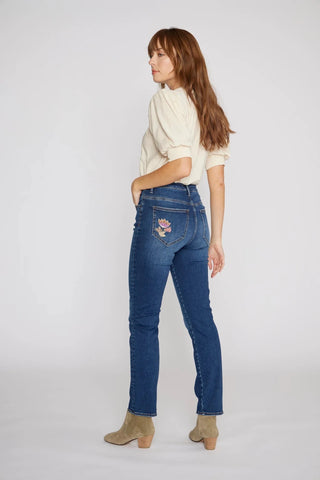 Driftwood Stella Vintage Floral Straight Leg Jean - Bray and Em Boutique