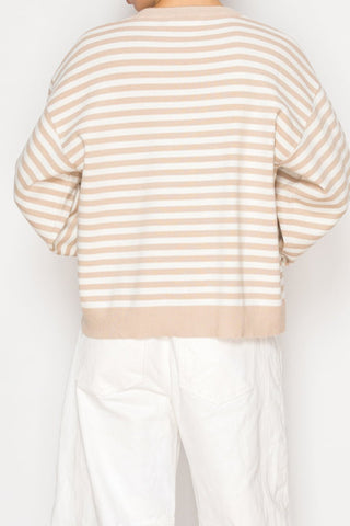 Driftwood Stripe Sweater - Bray and Em Boutique