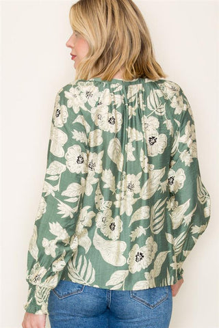 Drops Of Petals Floral Blouse - Bray and Em Boutique