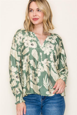 Drops Of Petals Floral Blouse - Bray and Em Boutique