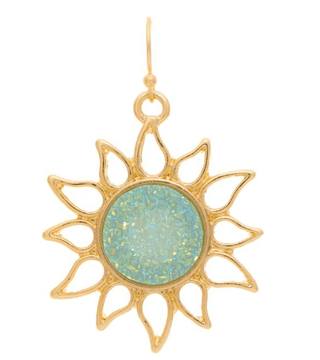 Druzy Sun Dangle Earring - Bray and Em Boutique
