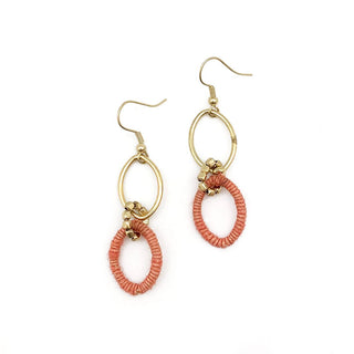 Sachi Collection: Link Gold Bead Earrings