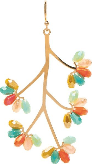 Earthy Focus Beaded Branch Earrings - Bray and Em Boutique