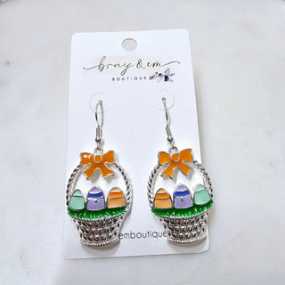 Easter Basket Earrings - Bray and Em Boutique