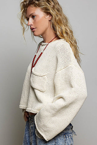 Easy Tide Crop Sweater - Bray and Em Boutique