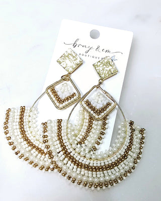 Egyptian Beaded Earrings - Bray and Em Boutique