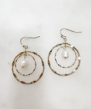 Elegant Double Round Pearl Accent Earrings - Bray and Em Boutique
