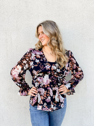 Emily Garden Floral Top - Bray and Em Boutique
