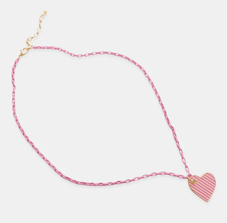 Enamel Box Chain with Heart - Bray and Em Boutique