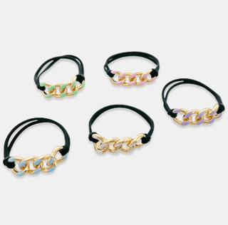 Enamel Hair Tie - Bracelet Set - Bray and Em Boutique