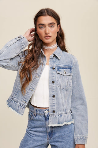 End The Discussion Denim Jacket - Bray and Em Boutique
