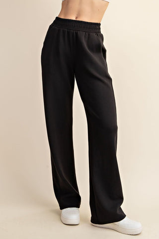 Ensure My Comfort Scuba Straight Pants - Bray and Em Boutique