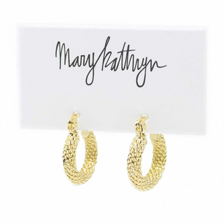 Stunning Grace Textured Hoops