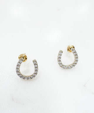 Equestrian Charm Rhinestone Earrings - Bray and Em Boutique
