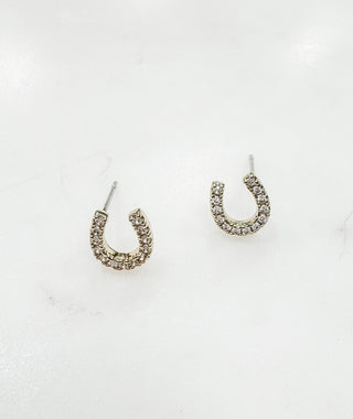 Equestrian Charm Rhinestone Earrings - Bray and Em Boutique