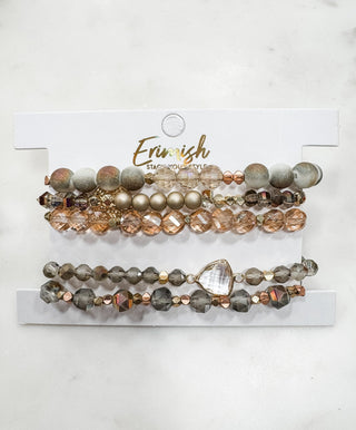 Erimish Neutral Glam Stacks - Bray and Em Boutique
