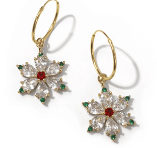 Erimish Poinsettia Earrings - Bray and Em Boutique