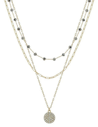 Eva Mae Bead Mix Layered Necklace - Bray and Em Boutique