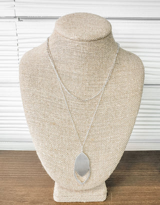 Eve Layered Oval Pendant Necklace - Bray and Em Boutique