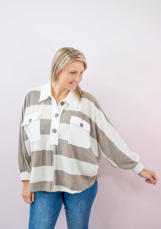 Everyday Wonders Stripe Top - Bray and Em Boutique