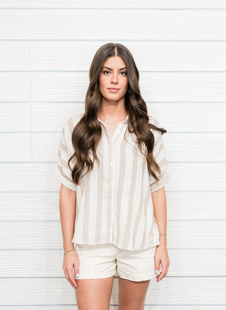 Express Your Style Stripe Blouse - Bray and Em Boutique