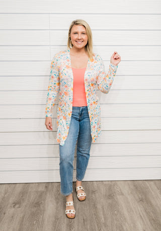 Expressive Florals Cardigan - Bray and Em Boutique