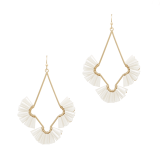 Fan Diamond Cut Out Earrings - Bray and Em Boutique
