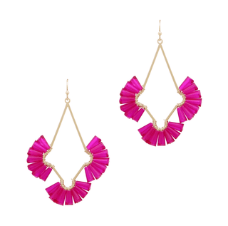 Fan Diamond Cut Out Earrings - Bray and Em Boutique