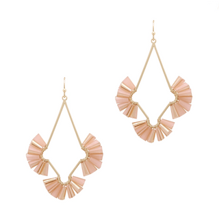 Fan Diamond Cut Out Earrings - Bray and Em Boutique
