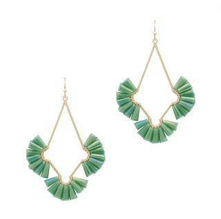 Fan Diamond Cut Out Earrings - Bray and Em Boutique