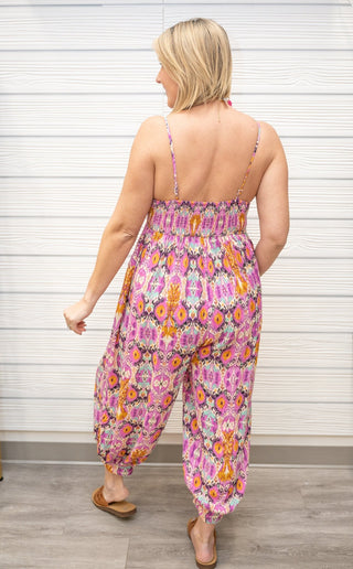 Fashion Oasis Abstract Print Jumpsuit - Bray and Em Boutique