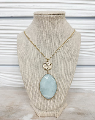 Feel Calm Layered Chain Pendant and Medallion Necklace - Bray and Em Boutique