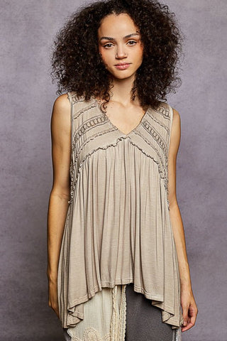 FEMININE EDGE BABYDOLL TOP - Bray and Em Boutique