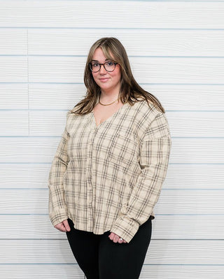Final Sale: Classic and Contemporary Plaid Top - Bray and Em Boutique