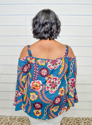 Final Sale: Crimson Bloom Top - Bray and Em Boutique