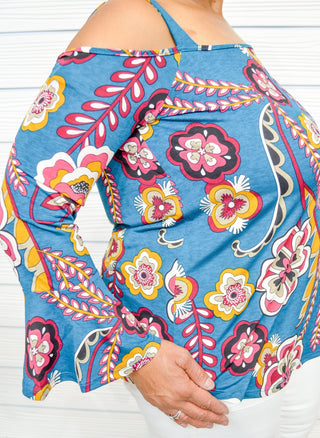 Final Sale: Crimson Bloom Top - Bray and Em Boutique