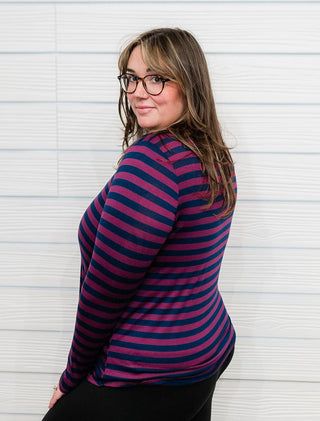 Final Sale: Crimson Waves Top - Bray and Em Boutique