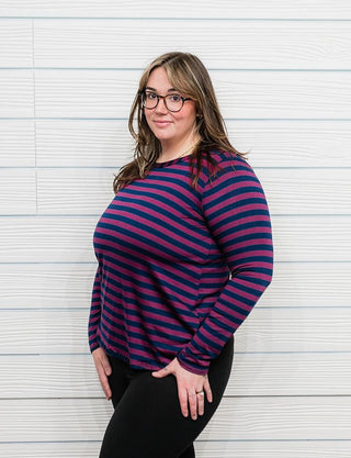 Final Sale: Crimson Waves Top - Bray and Em Boutique