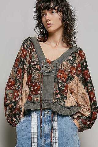 FINAL SALE: Petal & Puff Woven Top - Bray and Em Boutique