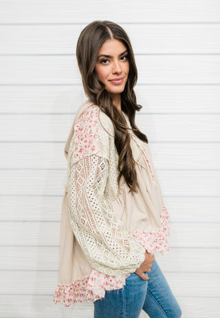 FINAL SALE POL: Fly By Night Hooded Top - Bray and Em Boutique