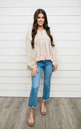 FINAL SALE POL: Fly By Night Hooded Top - Bray and Em Boutique
