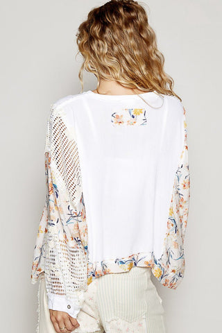 FINAL SALE POL: Garden Harmony Floral Top - Bray and Em Boutique