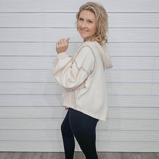 FINAL SALE POL: Quarter Zip Hoodie - Bray and Em Boutique