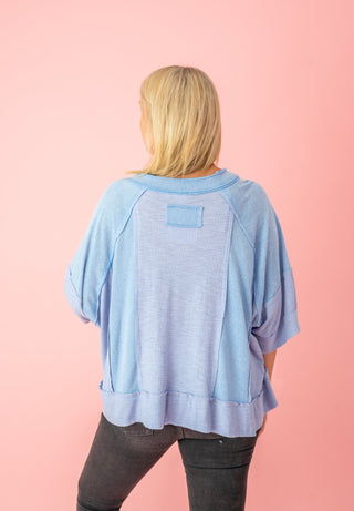 FINAL SALE POL: Staple Style Contrast Top - Bray and Em Boutique