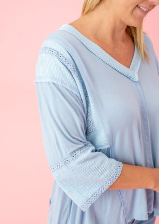 FINAL SALE POL: The Jersey Mix Top - Bray and Em Boutique