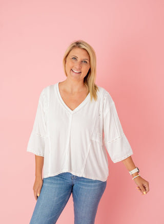 FINAL SALE POL: The Jersey Mix Top - Bray and Em Boutique